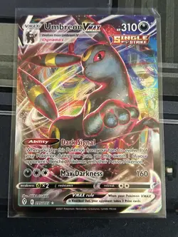 Pokemon TCG Evolving Skies Umbreon VMAX Full Art Ultra Rare Holo Card 095/203 - Image 1
