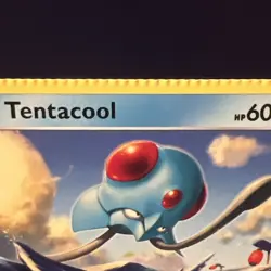 2021 Pokemon TCG || Miscut Crimping Error Card || Tentacool #026 - Image 1