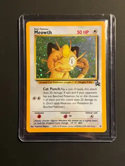 Meowth 10/53 Wotc Promo Holo Pokemon Trading Card TCG - Image 1