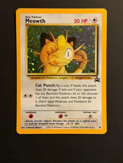 Meowth 10/53 Wotc Promo Holo Pokemon Trading Card TCG - Image 3