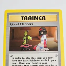 Pokemon TCG Good Manners Trainer Card Gym Heroes 111/132 Uncommon 2000 WOTC - Image 2