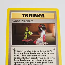 Pokemon TCG Good Manners 1st Edition Trainer Card Gym Heroes 111/132 Uncommon - Image 2