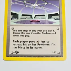 Pokemon TCG Cerulean City Gym 1st Edition Trainer Card Gym Heroes 108/132 - Image 3