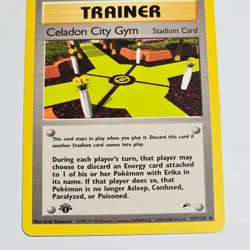 Pokemon TCG Celadon City Gym 1st Edition Trainer Card Gym Heroes 107/132 - Image 3