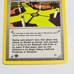 Pokemon TCG Celadon City Gym 1st Edition Trainer Card Gym Heroes 107/132 - Image 3
