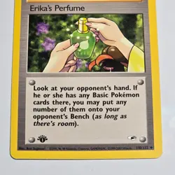 Pokemon TCG Erika’s Perfume 1st Edition Trainer Card Gym Heroes 110/132 - Image 3