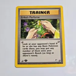 Pokemon TCG Erika’s Perfume 1st Edition Trainer Card Gym Heroes 110/132 - Image 1