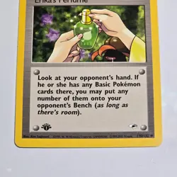 Pokemon TCG Erika’s Perfume 1st Edition Trainer Card Gym Heroes 110/132 - Image 3