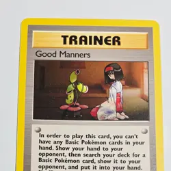 Pokemon TCG Good Manners 1st Edition Trainer Card Gym Heroes 111/132 Uncommon - Image 2
