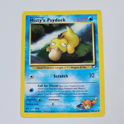 Pokemon TCG Misty's Psyduck 54/132 Gym Heroes WotC 2000 Uncommon Vintage Card - Image 1