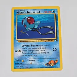 Pokemon TCG Misty's Tentacool 57/132 Gym Heroes WotC 2000 Uncommon Vintage Card - Image 1