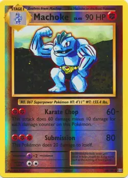 Machoke 58/108 Reverse Holo XY Evolutions Pokemon Card - NM - Image 1