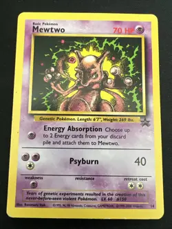 Wizards of the Coast (WotC) Black Star Promo Pokemon Card Lot: Mewtwo 14 & Mew 8 - Image 2