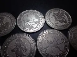 Pokemon Card Meiji Promo Battle Coin x7 Abra Kadabra etc #6231 PLAY - Image 3
