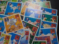 Pokemon Card Amada Sticker Non Holo x60 Poliwrath Hitmonlee etc #6184 - Image 4