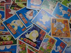 Pokemon Card Amada Sticker Non Holo x60 Poliwrath Hitmonlee etc #6184 - Image 5