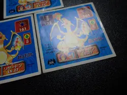 Pokemon Card Amada Sticker Non Holo Charizard x3 #6113 HEAVY PLAY - Image 4