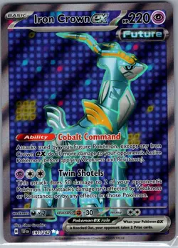 Iron Crown ex 191/162 SV05: Temporal Forces - Pokemon Card - NM - Image 1