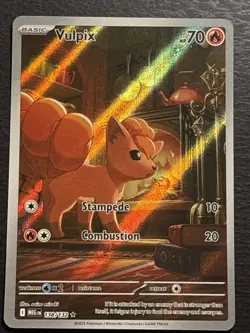 Vulpix 138/132 Pokemon TCG Mega Evolution Illustration Rare Card Near Mint NM - Image 1