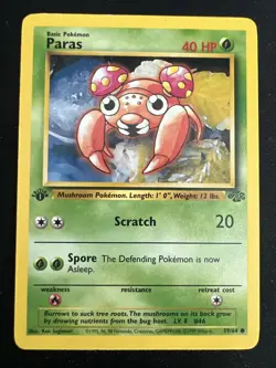 1st Edition Jungle Vintage Pokemon 9 Card Lot: Jigglypuff Mankey Paras Nidoran - Image 4