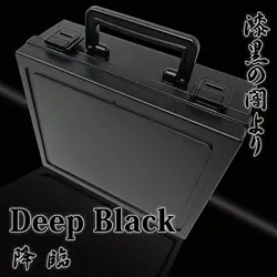 TCG Card Case Deep Black Trading Card Protect Sleeve Card Case CCG Deck Boxes, - Image 2
