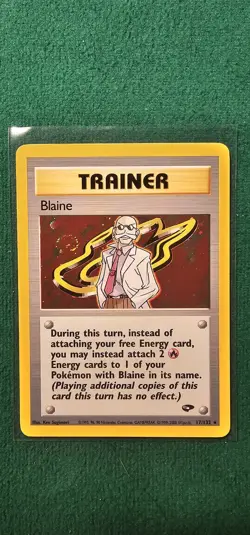 Pokemon TCG Blaine Gym Challenge #17/132 individual card collectible - Image 1