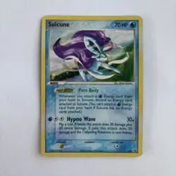2005 SUICUNE 030 Pokemon Card TCG HOLO Black Star Rare Promo - Image 1