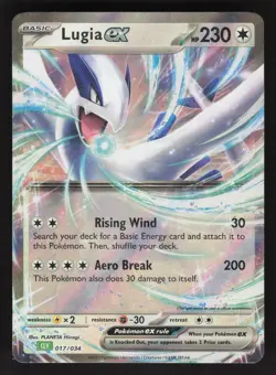 Lugia ex 017/034 Pokemon TCG Trading Card Game Classic NM - Image 1