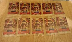 Set Of 10 Sealed Promo One Piece Card Treasure Booster Monkey.D.Luffy ST10-006 - Image 1