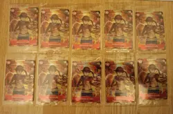 Set Of 10 Sealed Promo One Piece Card Treasure Booster Monkey.D.Luffy ST10-006 - Image 2
