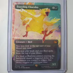 Traveling Chocobo (Borderless) MTG Final Fantasy Mythic 406 - Image 1