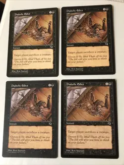 Tempest MTG Playset Diabolic Edict Magic - Image 1