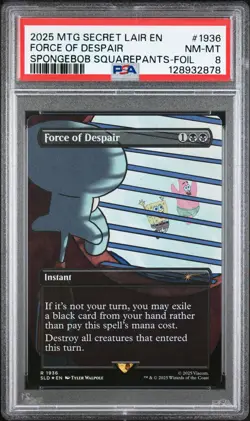 2025 MAGIC: THE GATHERING SECRET LAIR DROP #1936 FORCE OF DESPAIR PSA 8 - Image 1