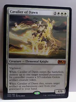 Cavalier of Dawn - MTG Core Set 2020 - NM Mythic Creature Elemental Knight.Mtg01 - Image 1