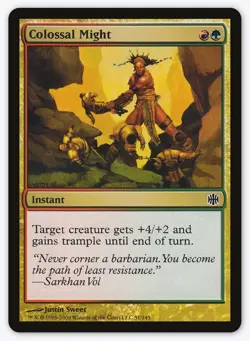 x1 Colossal Might NM 51 Alara Reborn MTG Magic The Gathering - Image 1