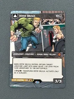Eddie Brock MTG Marvel's Spider-Man Hand Painted Extended Full Altered Art Tentz - Image 1