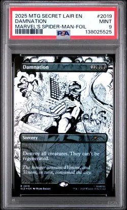 2025 MTG SECRET LAIR DROP #2019 DAMNATION PSA 9 - Image 1