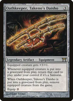 2004 Oathkeeper, Takeno's Daisho Champions of Kamigawa MTG Rare NM - Image 1