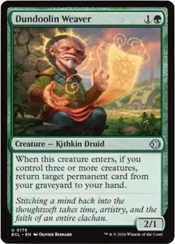 x4 NM (Playset, 4x) Dundoolin Weaver, MTG, Lorwyn Eclipsed, Magic, 175 - Image 1