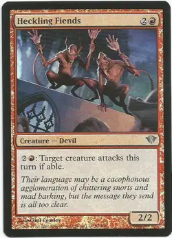 1x Foil - Heckling Fiends - Magic the Gathering MTG Dark Ascension - Image 1