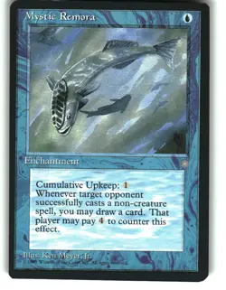 Magic the Gathering - Ice Age Mystic Remora 1995 87 Common - Image 1