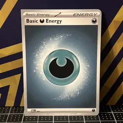 2025 Pokemon TCG || Miscut Corner Card || Basic Dark Energy MEE #007 - Image 2