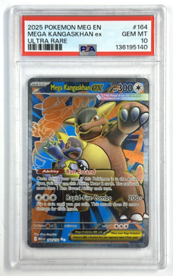 2025 Pokemon Mega Evolutions Mega Kangaskhan ex Ultra Rare PSA 10 - Image 1