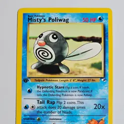 Misty’s Poliwag 87/132 1st Edition Gym Heroes WotC Pokemon TCG Ken Sugimori Art - Image 2