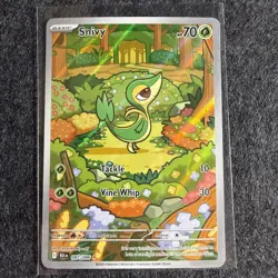 Snivy 087/086 Black Bolt Illustration Rare Holo English Pokemon TCG NM - Image 1