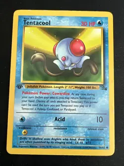 1st Edition Fossil Vintage Pokemon 9 Card Lot: Cloyster Horsea Krabby Grimer - Image 4
