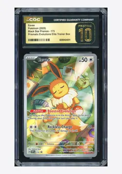 Pokemon CGC 10 PRISTINE Eevee Promo 2025 #173 SVP ETB English - Image 1
