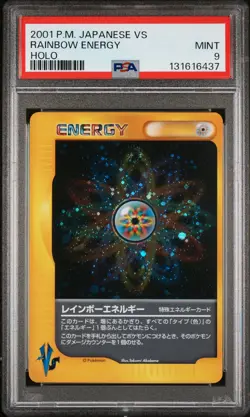 2001 POKEMON JAPANESE VS RAINBOW ENERGY-HOLO PSA 9 - Image 1