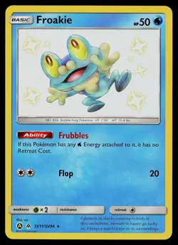 Pokemon Card - Froakie Hidden Fates SV11/SV94 Shiny Holo Rare - Image 1