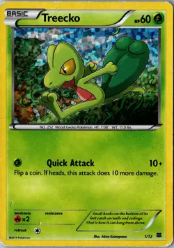 Treecko - 1/12 001/012 Promo McDonald's Promos 2015 HP Pokemon Card - Image 1